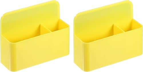 PATIKIL Soporte magnético para bolígrafo para refrigerador, paquete de 2 marcadores de borrado en seco de 3.937 x 4.724 in, organizador de tazas con