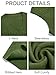 Runcati Mens V Neck Sweater Vest Casual Cable Knitted Pullover Knitwear Slim Fit Sleeveless Sweaters Army Green