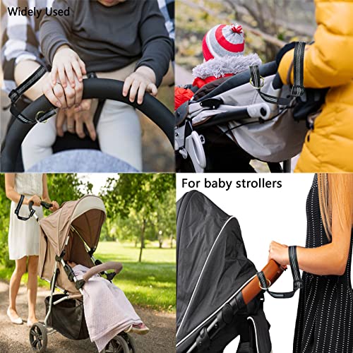 TEKCAM Hund Handgelenk Sicherheitsriemen Einstellbare Kurze Leine Hundeleine mit weich gepolstertem Griff für Walking Training Reflektierende Anti Dislodging Baby Kinderwagen Handgelenk Riemen