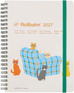 【Delfonics 手帐 2027年版/2026年10月开始】Rollbahn 日记本 WARMGREY TAIL A5(白色)