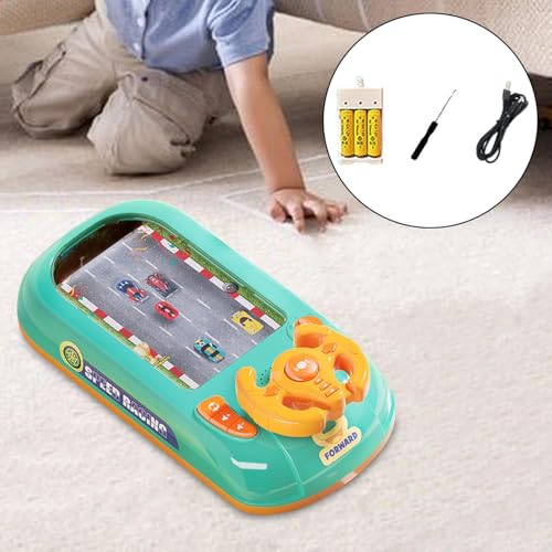 Qianly Simulação de brinquedos de volante de direção, brinquedo de volante para carro, presente para