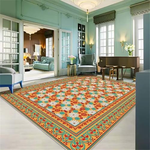 Tapis de salon pas cher 100x200 multicolor