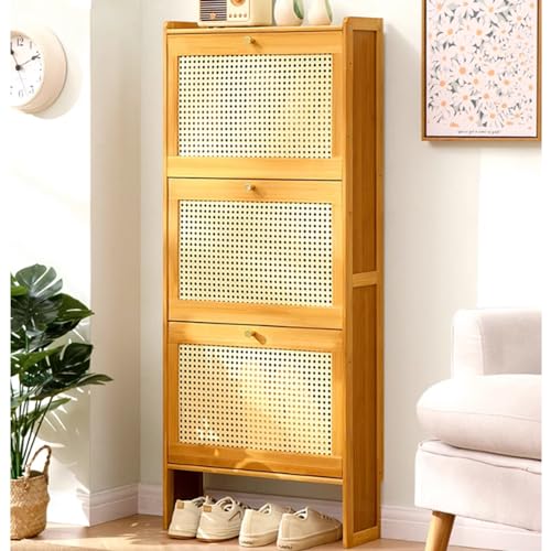 Meuble de rangement vertical rotatif pour entrée étroite et dressing