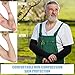 Janmercy 9 Pairs Elder Skin Protector Sleeves Thin Skin Arm Sleeve Bruise Protective from Abrasions Tear Sun Exposure Compression Bruising Arm Protective for Men Women