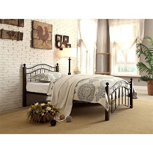 Homelegance Averny Metal Platform Bed, Twin, Black #TOP3