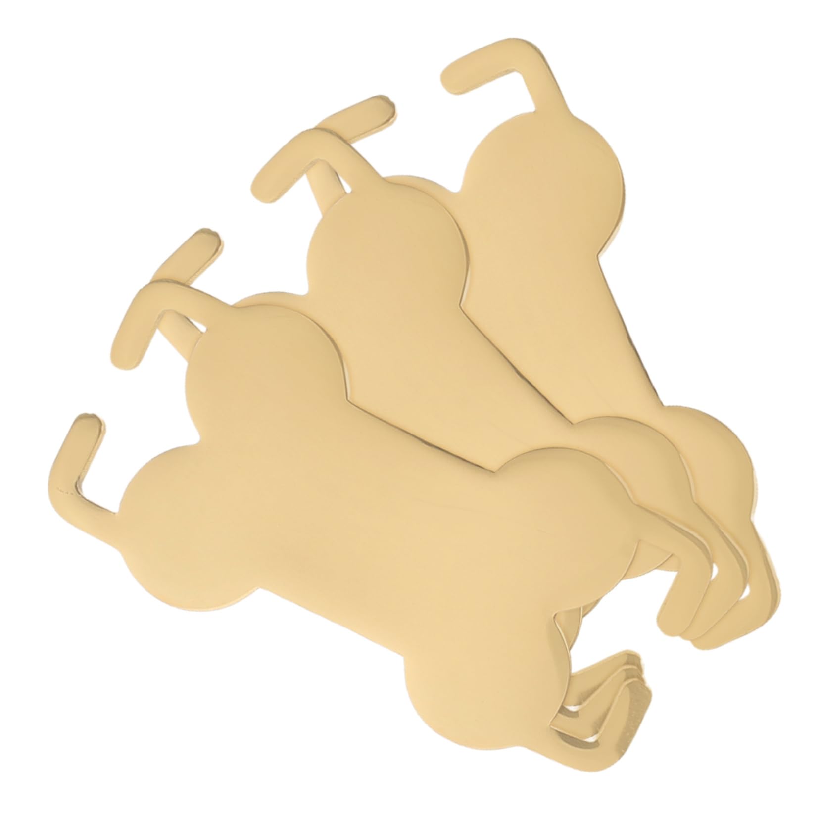 COLLBATH 4 Set Bones Dog Card Medagliette Per Collare Targhetta Identificativa Per Collare Per Cani Medagliette Per Animali Domestici Per Cani in Acciaio Inossidabile 3 Pezzi*4