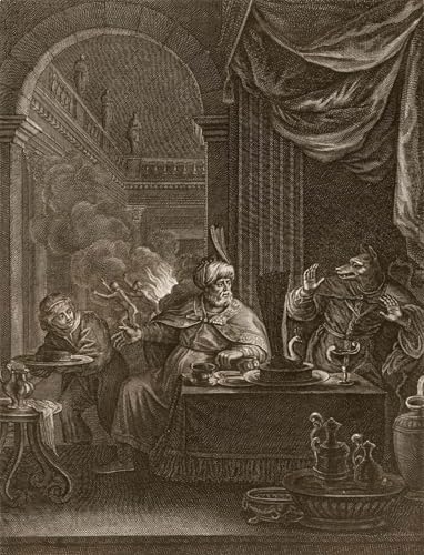 Peinture Poster Art Mural Toile Métamorphosé en animal Bernard Picart 60x90cm
