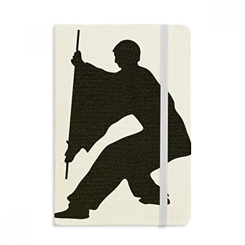 Carnet Kung Fu Shaolin Chine A5 en tissu souple pour ranger vos notes sans encombre