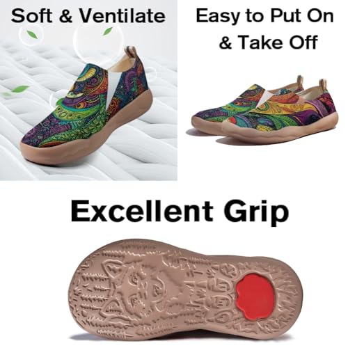 Men's Knitted Slip On Loafers Ultra Lightweight Breathable Sneakers Comfort Summer Ready Walking Shoes3