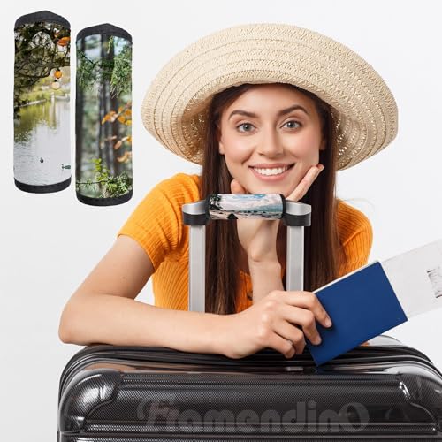 Framendino, 20 Pack Sublimation Luggage Handle Wraps Heat Transfer Neoprene for DIY Travel Suitcase Identifiers 6