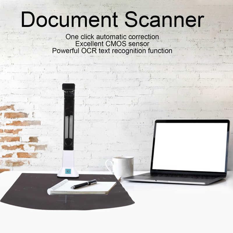 Cámara de documentos 8 millones de píxeles HD A4 enfoque automático cámara de documentos USB escáner for escanear archivos notas iman escaneo de documentos