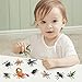SIENON 12Pcs Realistic Insect Toys Figures, Large Plastic Bugs with Ladybug Bee Butterfly Ant Cricket Mantis Scorpion Spider for Kids Educational School Project Halloween Birthday Cake Party Favors