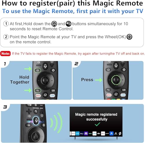 Image of Original Voice Magic Remote No.AN-MR19BA AN-MR20GA, Replacement for LG-TV-Remote Control with Scroll and Pointer Function