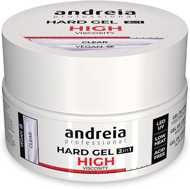 Constructor Gel Duro Bifásico 2 en 1 LED/UV - Gel Uñas Transparente 22g