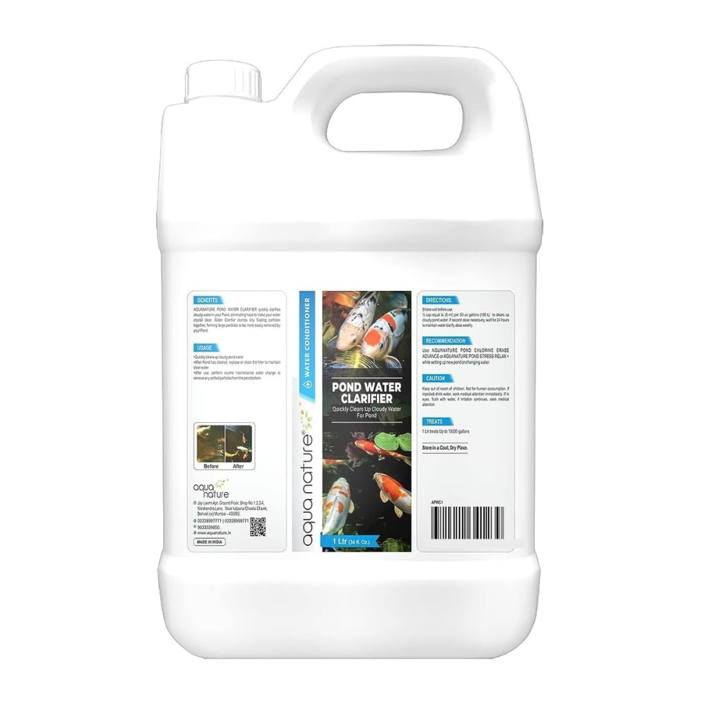 See full amazon price history chart for AquaNature Pond Clarifier Water Conditioner Quickly Clears Up Cloudy Water for Garden Pond (1Ltr) AquaNature Pond Clarifier Water Conditioner Quickly Clears Up Cloudy Water for Garden Pond (1Ltr) (B0CH3V3FTD) Amazon Price History, Amazon Price Tracker