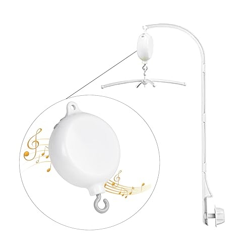 Brazo móvil para cuna de 35 pulgadas con motor móvil para bebé, brazo móvil para cuna de bebé, motor móvil de cuna, giratorio móvil para cuna con 3