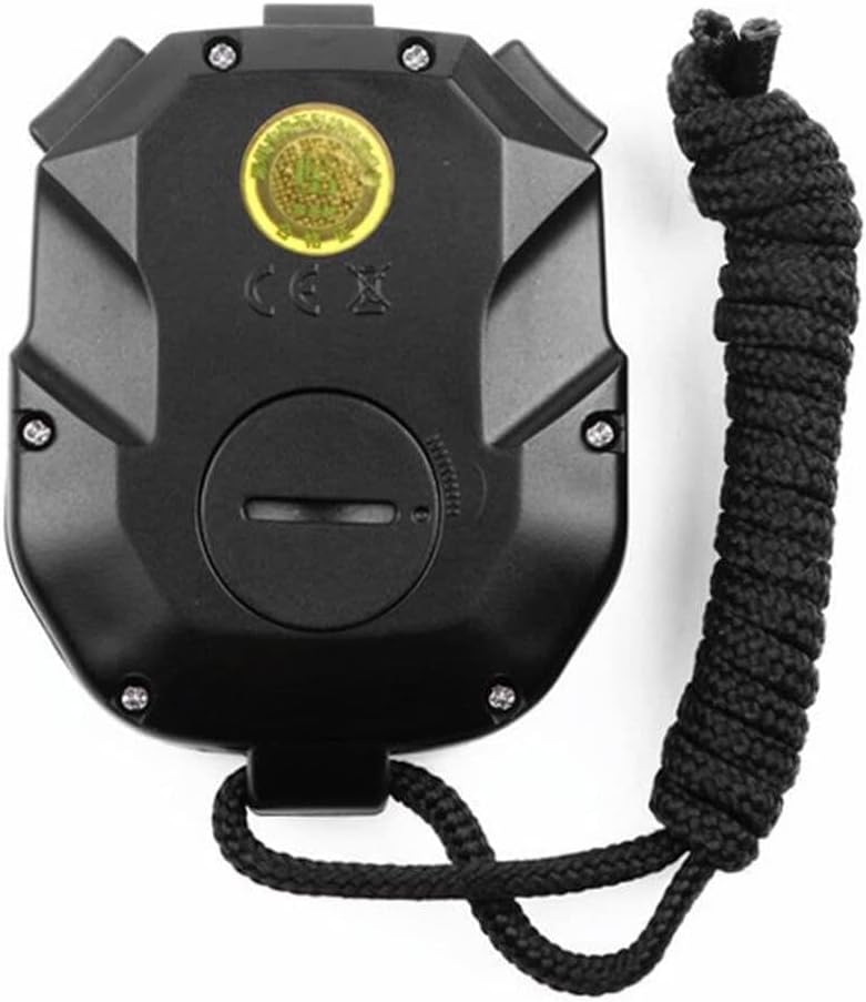 Back view of the YS-8100 Digital Stopwatch showing the battery compartment.