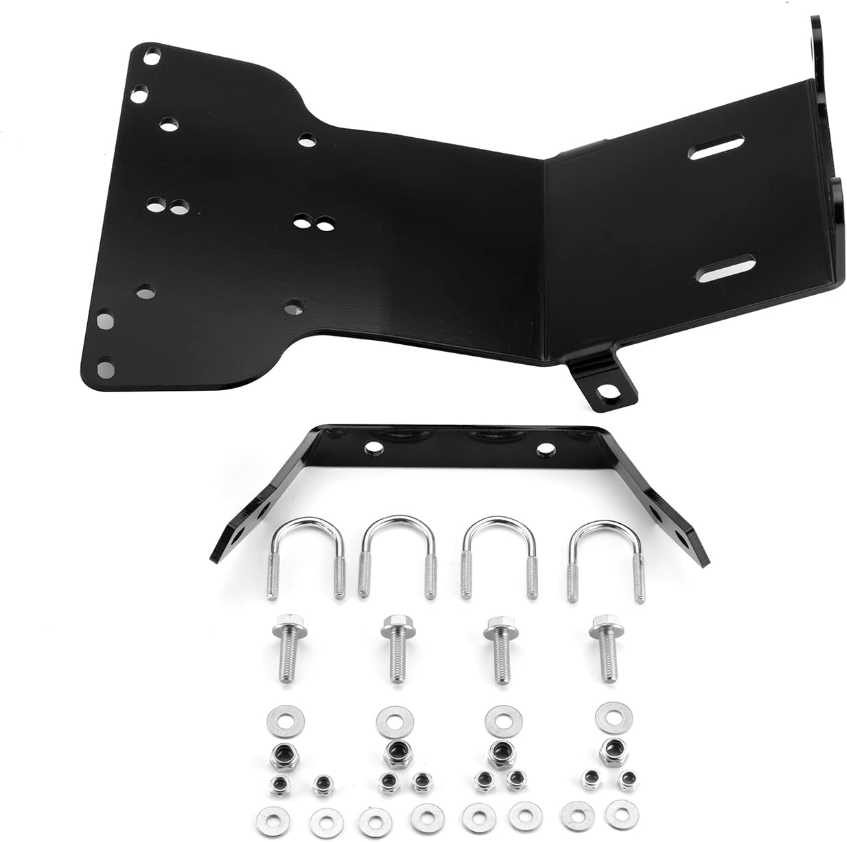 WeiSen Winch Mounting Bracket Plate Compatible with Honda Rancher TRX350 400 FE FM TE TM FA FGA 2000-2007