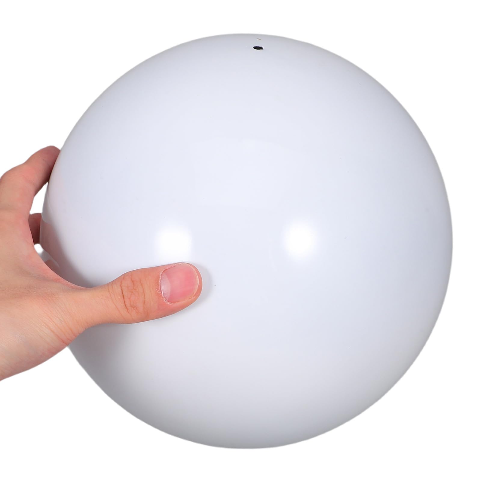 Sfera Riflettente da Giardino in Acciaio Inossidabile Bianco Finitura Specchiata per Decorazione Esterno e Effetto Visivo Interessante