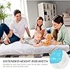 Breling Kids Air Mattress Fitted Sheets Compatible with Intex Cozy Kidz (Sheet Only) Toddler Inflatable Mattress Sheets for Kids Sleepover Party Travel Camping Airbed(White,1 Pcs) #5