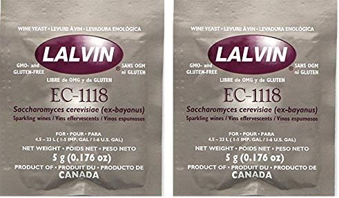 Lalvin EC-1118 Saccharomyces bayanus 5 (5 g. Pouches) (Тwo Рack)