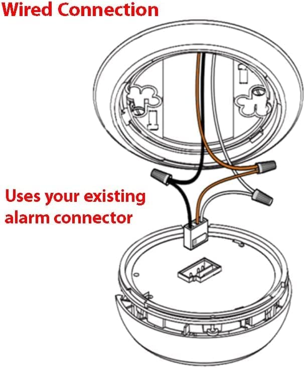 Miniatura 3 de Detector de humo 4K HD Cámara espía WiFi alarma de incendios Wi-Fi cámara espía niñera oculta, montaje en techo, conector de CA de 110 V (modelo