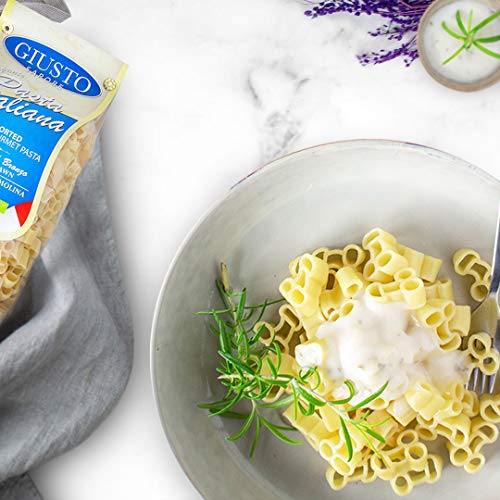 Giusto Sapore Italian Pasta - 454g - 1 Pack - Premium Organic Bronze Drawn Durum Wheat Semolina Gourmet Pasta Brand - Imported from Italy and Family Owned (Cazzetti)