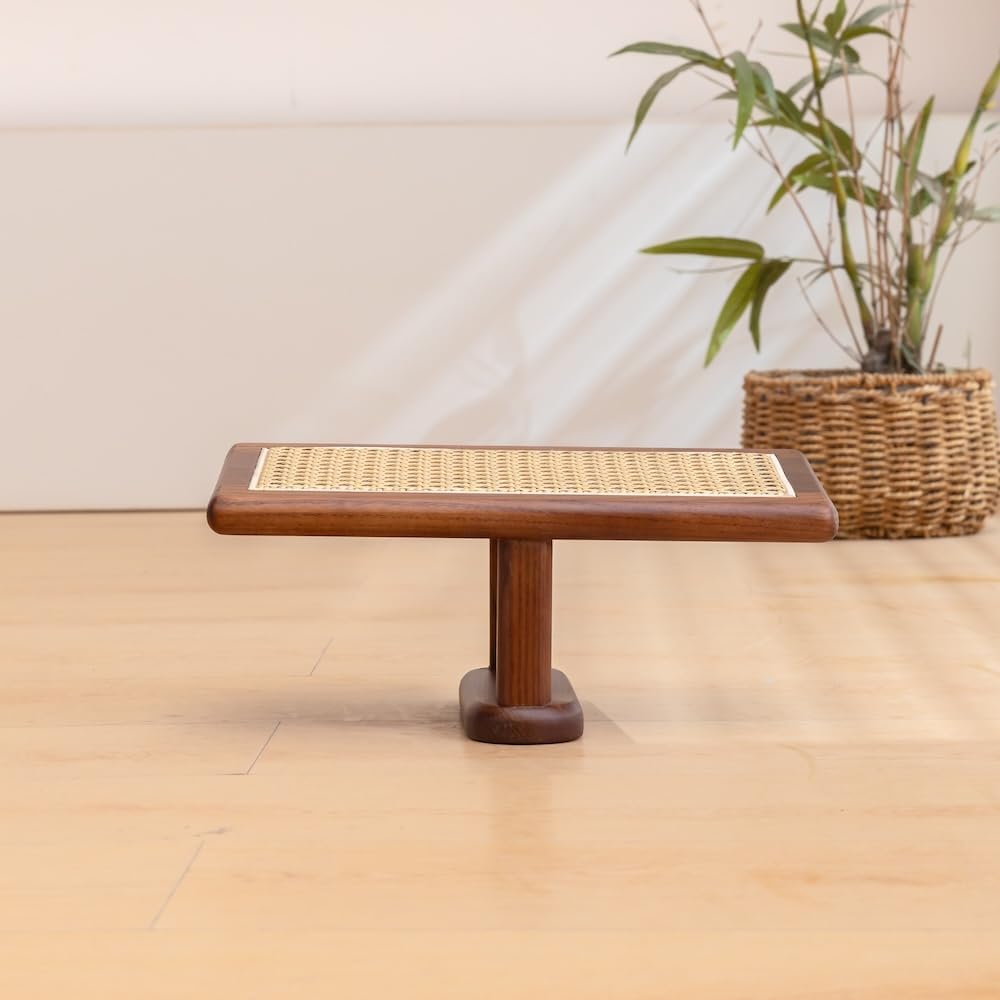 Seiza stool，Kneeling stool for meditation，Single Pedestal Meditation Stool for Ankle Space, Solid Ash Wood Ergonomic Seiza Chair for Yoga & Zen, Posture Support Seat, No Assembly Meditation Bench