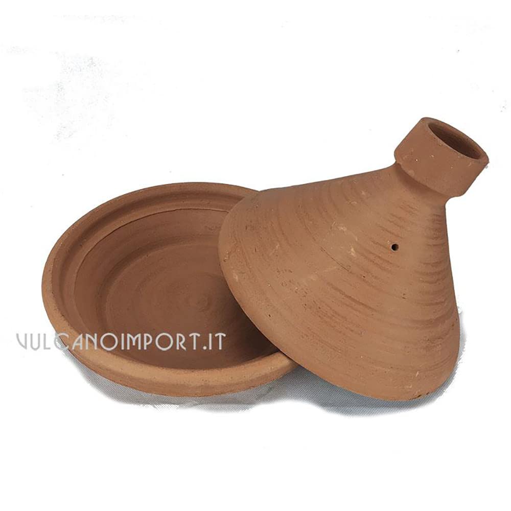 Tajine Marocchino Pentola Terracotta Rettangolare Rossa cm 37 x 28 h