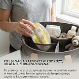 Obcinacz do paznokci dla dzieci 21 w 1, z oznakowanym etui, zawiera 13 dodatkowych narzędzi, elektryczny zestaw do paznokci Royal Angels Baby, obcinacz do paznokci dla noworodków (żółty)