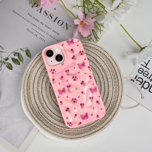 Coque iPhone 14 fleurie rose chic pour vos tenues d'été - 3