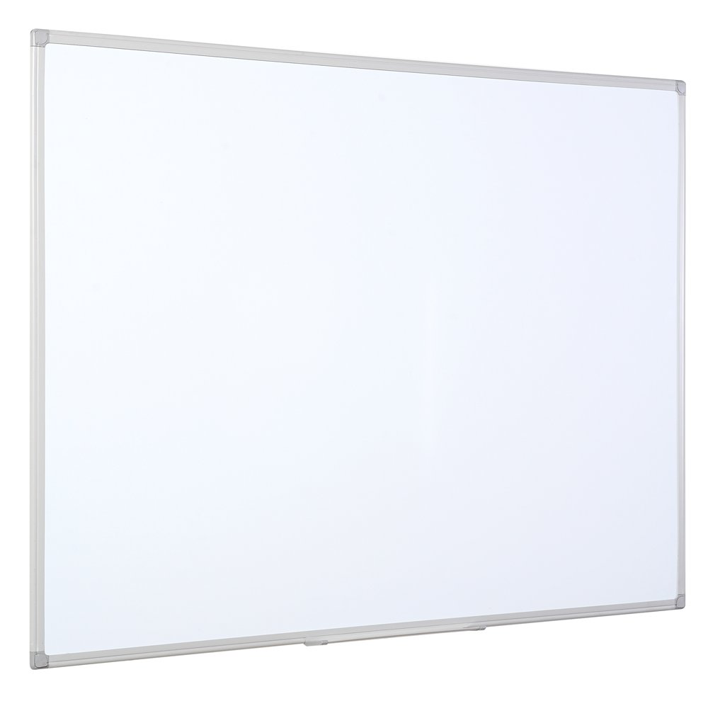 Bi-Office Whiteboard Maya, Two-Sided Melamine, Plastic Frame, 120 x 90 cm