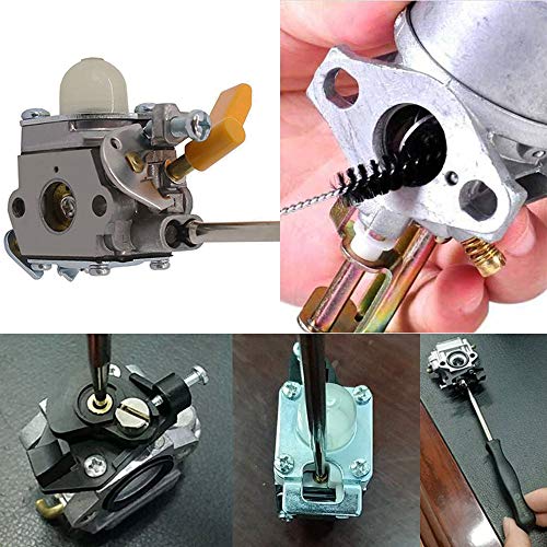 New (10Pcs) Carburetor Adjustment Tool Screwdriver Kit + Cleaning Tool For Adjusting 2 Cycle Small Engine Carb Trimmer Weed Eater Chainsaw #TOP5