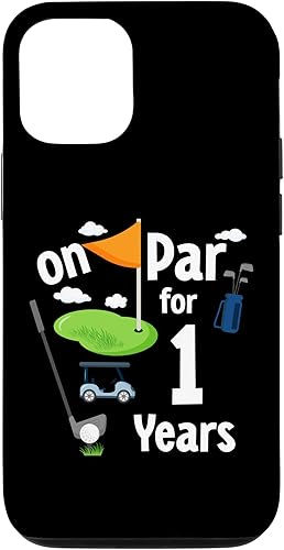 Miniatura 4 de iPhone XXS On Par 1st Birthday Golf Player Theme 1 Year Old B-Day Case