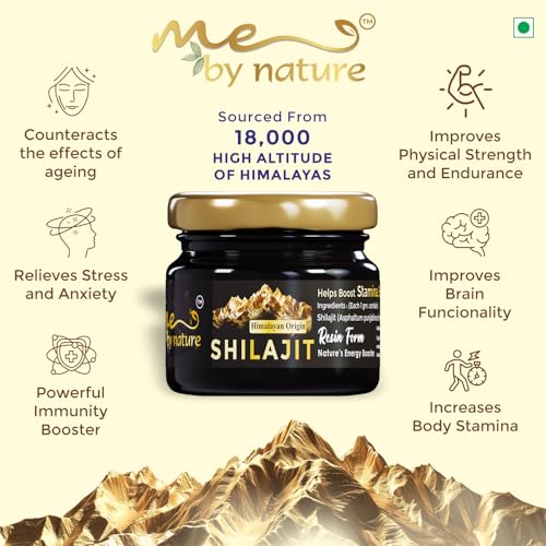 Image of Mebynature Shilajit Resin 20g | 400mg per Serving, 40 Servings | 100% Pure Ayurvedic Shilajit for Men & Women | Boost Muscle Growth Energy, Stamina, Strength & Vitality