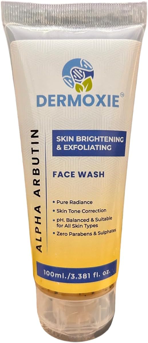 ALPHA ARBUTIN SKIN BRIGHTENING & EXFOLIATING FACE WASH | Dermatologist Tested |Normal to Oily Skin | For Men and Women | 100ml