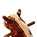 Qaba Kids Plush Ride On Toy Walking Horse with Wheels and Realistic Sounds, 30