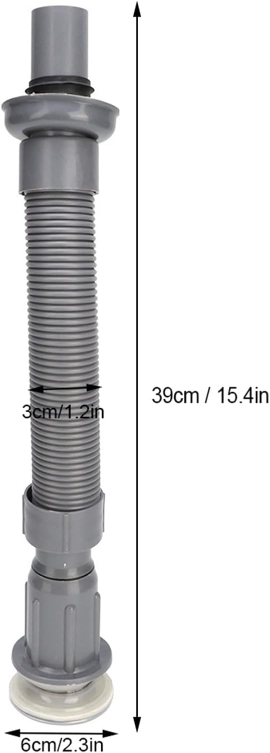 Flexible Bathroom Sink Drain,Drain Pipe, Angle Simple Flexible 1-1/2" Extension Hose, Sink Drain Pipe, Tail Pipe Extension for Vessel Sink, for Kitchen Bathroom Sink Sewer Drain Wash Basin(?¨°¨¦?),