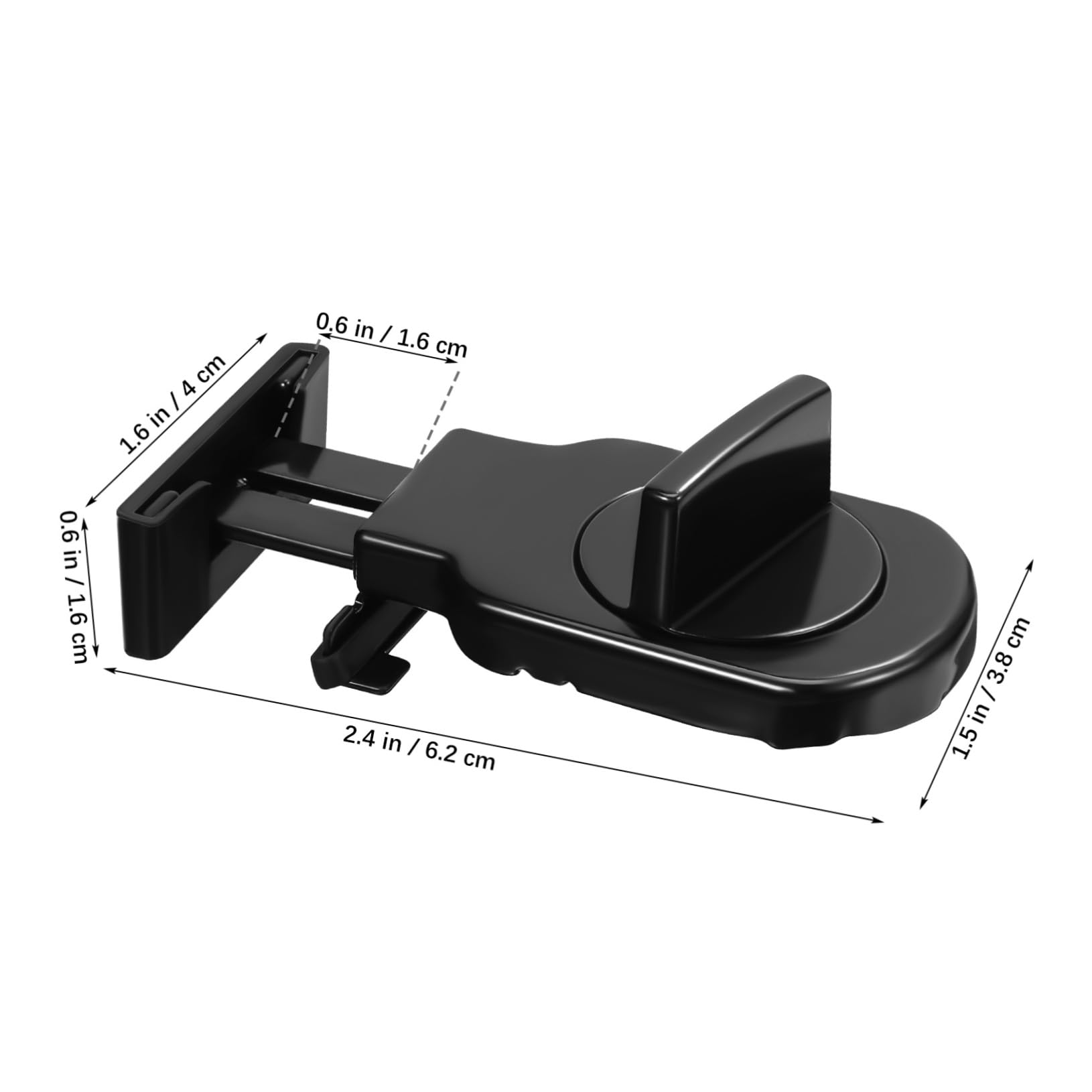 SHINEOFI 4 Ensembles Verrou Pour Fenêtres Coulissantes Lot Protection Construction Réglable Pour Fenêtres 2 Pièces * 4