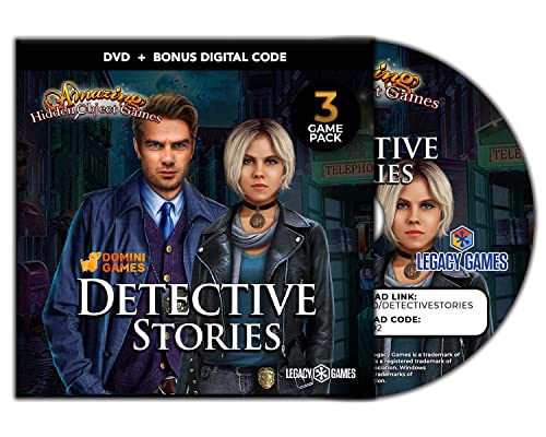 Legacy Games Amazing Hidden Object Games For Pc: Detective Stories Vol. 1 (3 Game Pack) - Pc Dvd With Digital Download Codes #TOP1