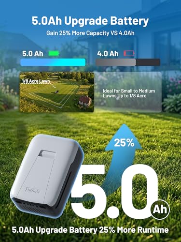 Image of Litheli 18 inch Self-Propelled Lawn Mower, 40V Battery Lawn Mower(2 x 5.0Ah), Push Mower with Brushless Motor, 2-in-1 Mulching & Bagging