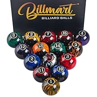 Billmart Premium Billardkugeln Billardtisch Zubehör 2-1/10.2 cm Regelgröße 16 Billardbälle Billard Set