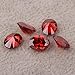 Ximimark 10Pcs Oval Shape Cut Red Mozambique Loose Gemstone 7x5mm