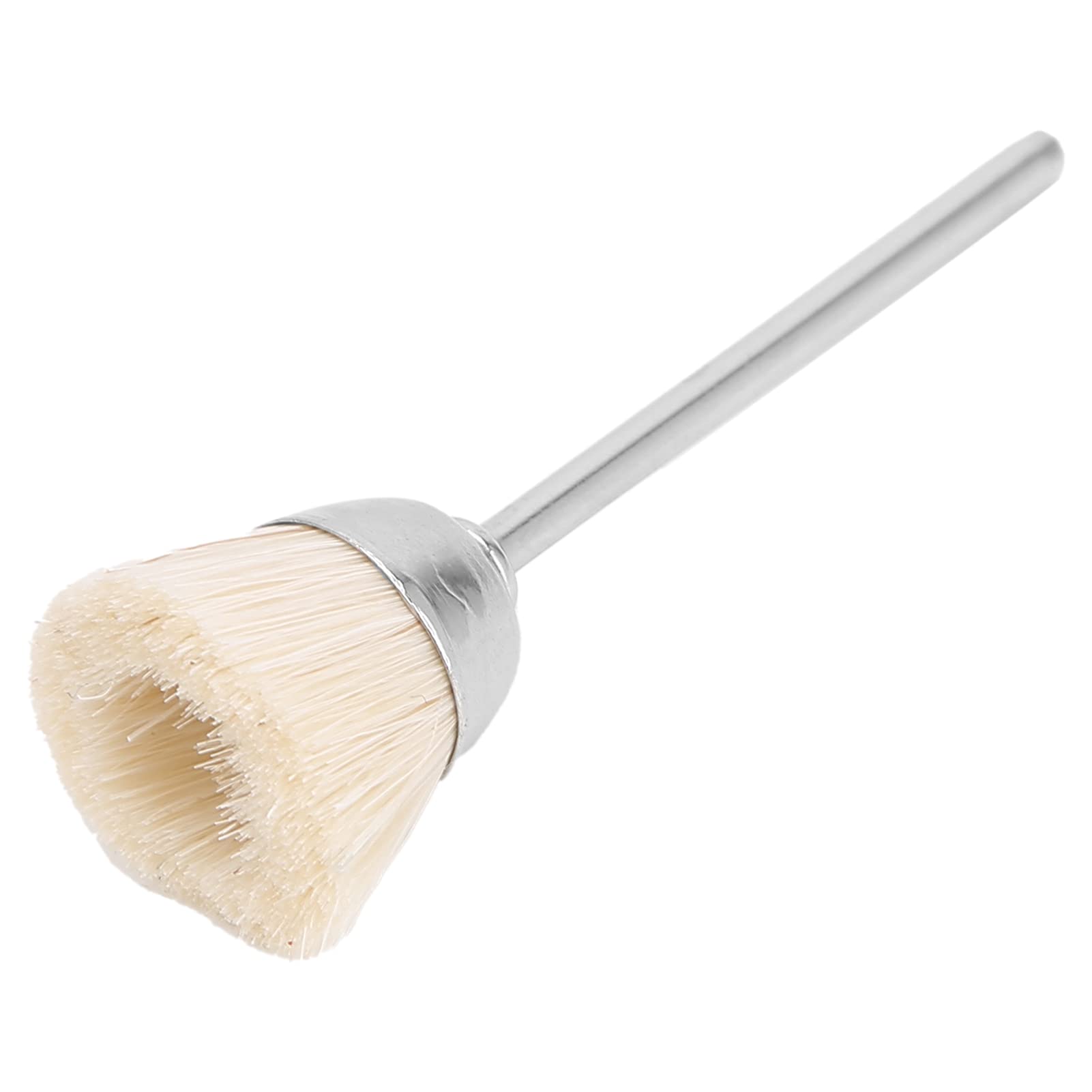 Nail Drill Bit Cleaning Brush, Nail Dust Brush 2.35mm / 0.1in for Nail Salon (White)