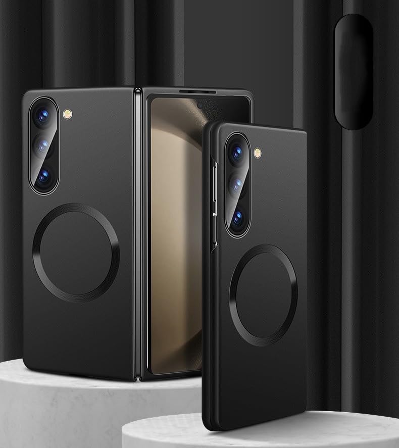 Étui rigide magnétique de qualité supérieure Samsung Galaxy Z Fold 3 noir