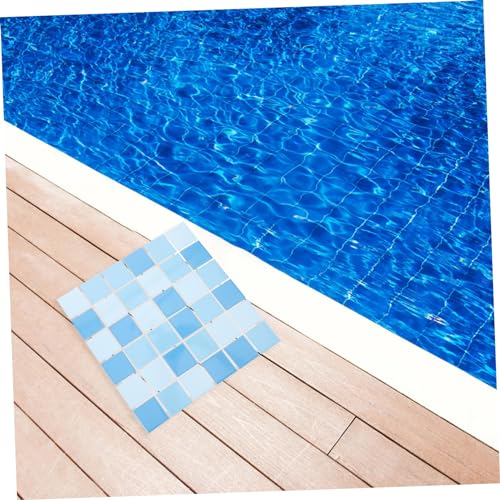 Mosaïque de piscine bleue Hemobllo pour décorer un mur extérieur