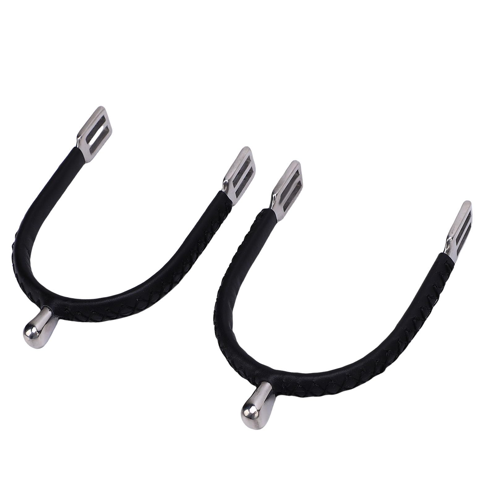 Reitstiefel, Pferdesporen mit Sicherem Wickeldesign, Edelstahl, Reitertrainingszubehör für Reitsportliebhaber, 2er-Pack