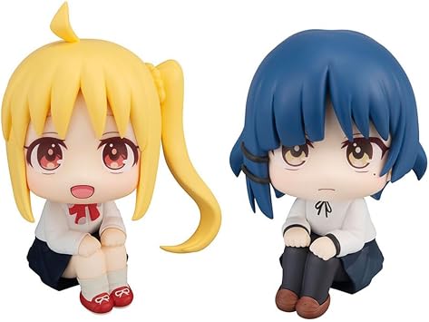 2pcs Yamada Ryo and Ijichi Nijika Figure Cute Mini Figurine Anime Look up Figures 10cm Sitting Pose Action Figure Statue Desktop Collections