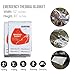 Justech Emergency Survival Kit 13 in 1, Mini Survival Gear Kit Outdoor Survival Tool with Thermal Blanket Carabiner Bracelet Fire Starter More for Adventure Outdoors Sports Traveling Hiking, Black
