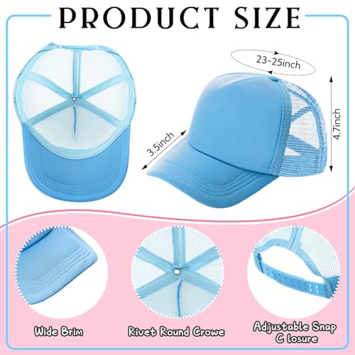 Image of 40 Pack Sublimation Blank Trucker Hat Bulk Wholesale Mesh Baseball Cap for Women Men DIY Hat Bar Party